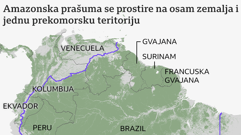 mapa Amazonije
