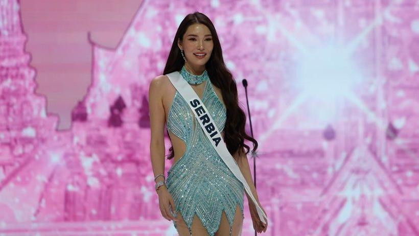 
                    jelena egorova, mis srbija, misica iz srbije na izboru za mis univerzum, Mis Srbije Jelena Egorova predstavlja se na sceni tokom zvanične ceremonije dobrodošlice za Mis U