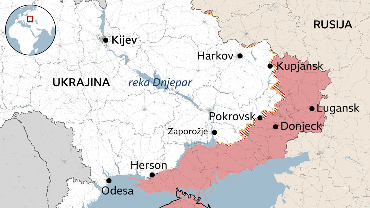 ukrajinski front, šta su rusi osvojili