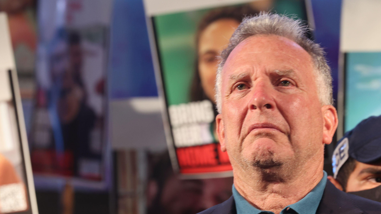 Stiv Vitkof, specijalni izaslanik Sjedinjenih Američkih Država za Bliski istok, na mitingu na takozvanom 'Trgu talaca' u Tel Avivu u oktobru