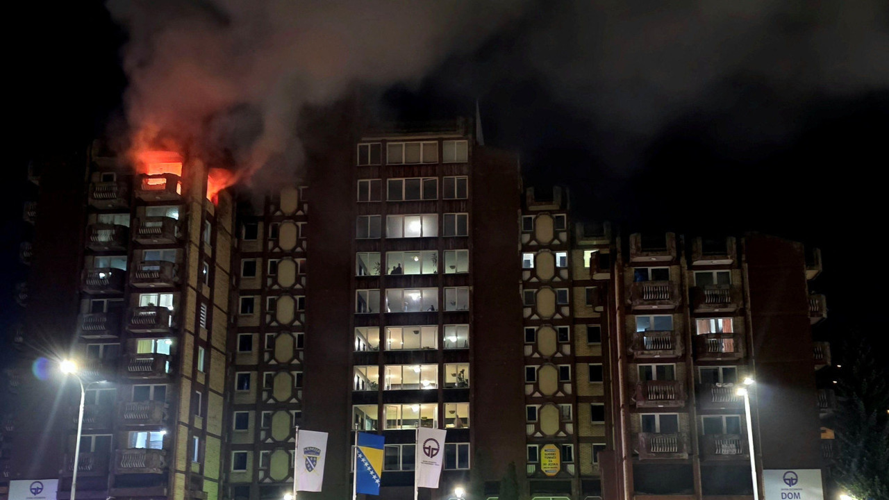 požar u domu penzionera u tuzli, požar u tuzli