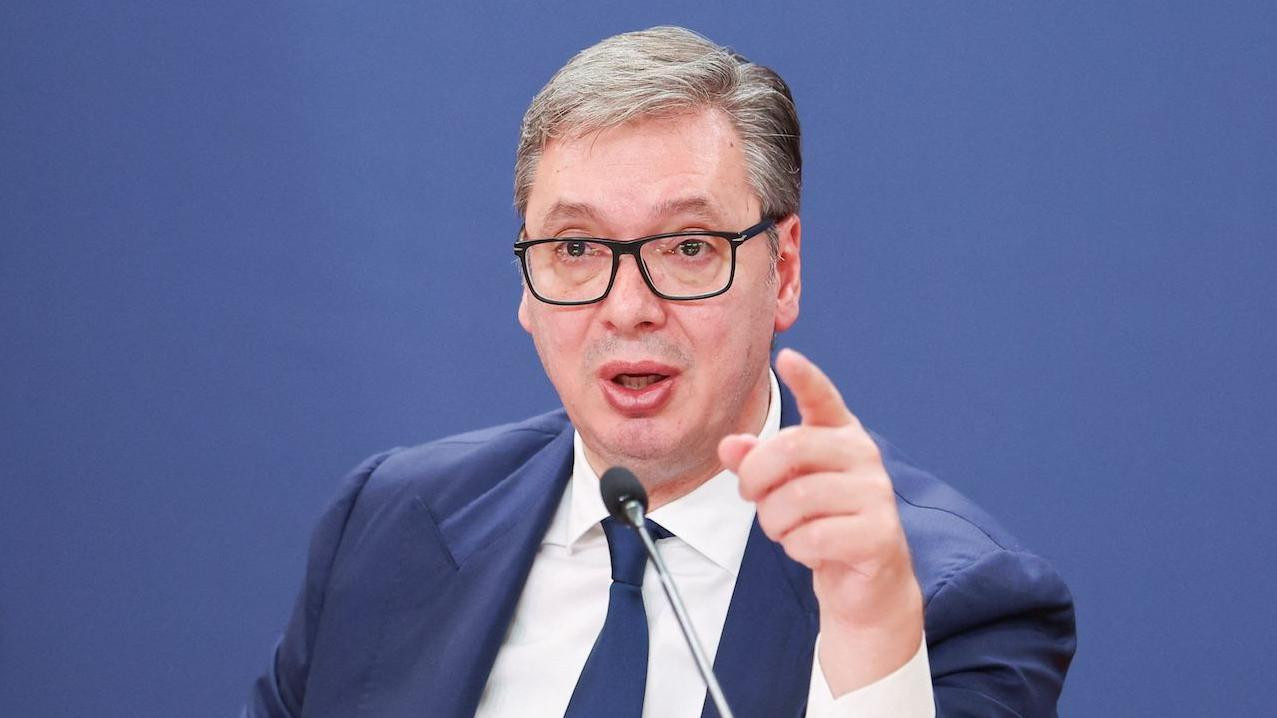 Aleksandar Vučić, predsednik Srbije na konferenciji za novinare u Beogradu