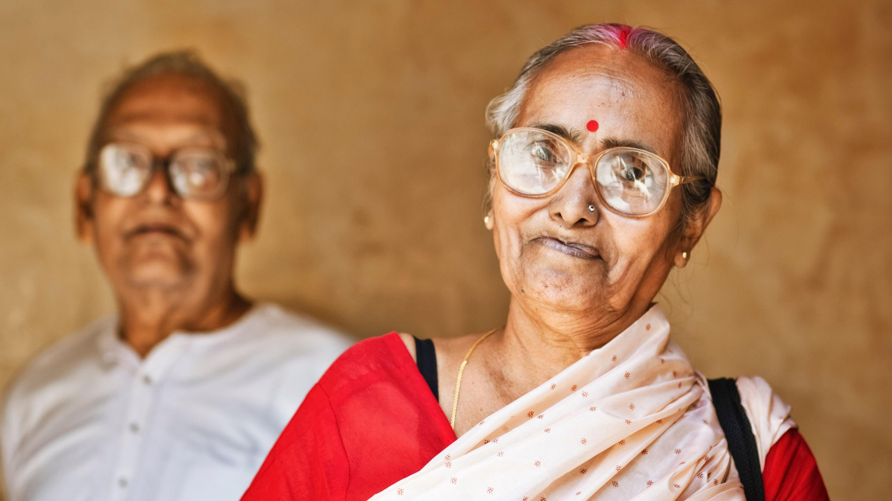stariji bračni par iz indije