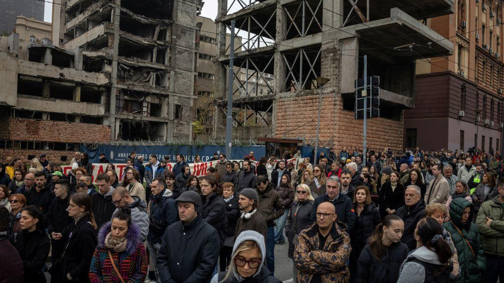 Protest protiv rušenja Generalštaba