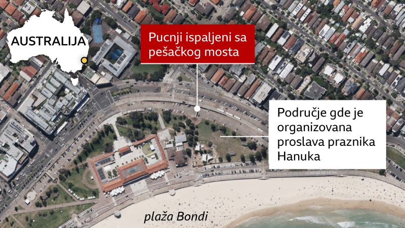 pucnjava u australiji, ubijanje jevreja u australiji, pucnjava na plaži bondi u sidneju, mapa plaže bondi i pucnjave u sidneju