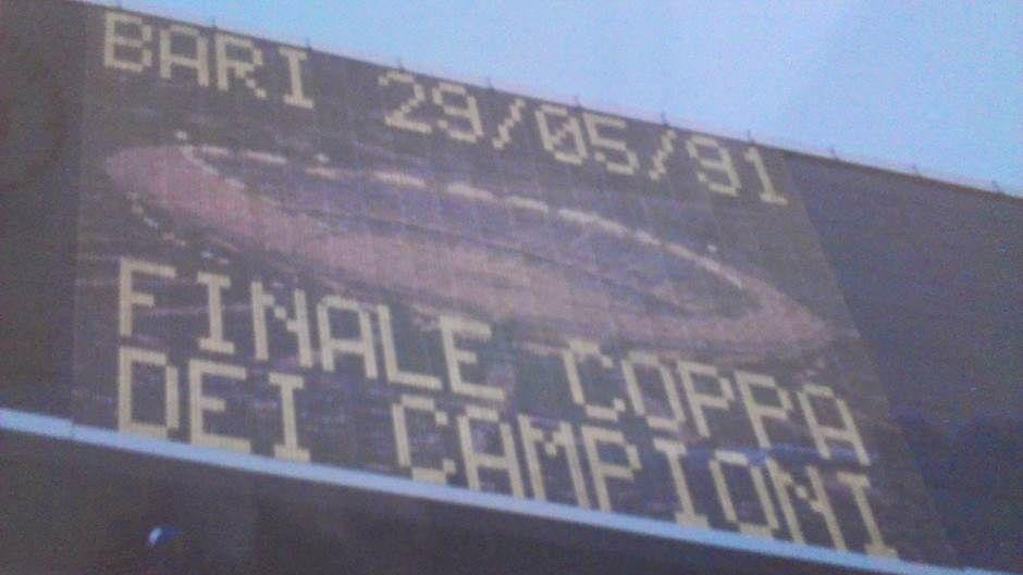 stadion bari, stadion  u bariju, zvezda - olimpik marsej, finale kupa evropskih šampiona 1991.