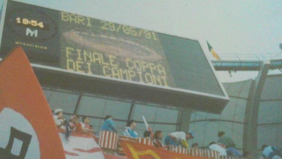 stadion bari, stadion  u bariju, zvezda - olimpik marsej, finale kupa evropskih šampiona 1991.