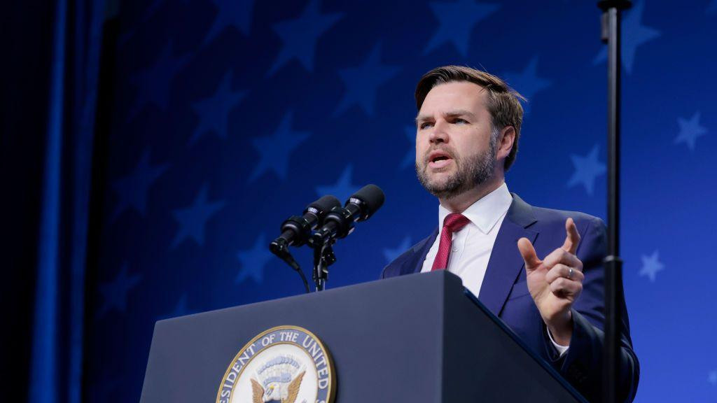 Potpredsednik Sjedinjenih Američkih Država, Džej Di Vens (JD Vance), govori tokom Nacionalnog katoličkog molitvenog doručka u Kongresnom centru „Walter E. Washington“ u Vašingtonu, SAD, u petak, 28. februara 2025. godine.