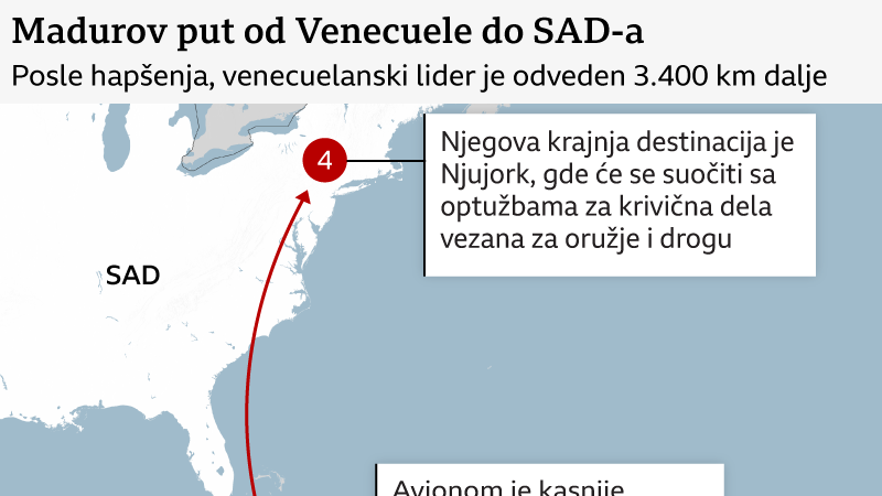 Madurov put od Venecuele do SAD
