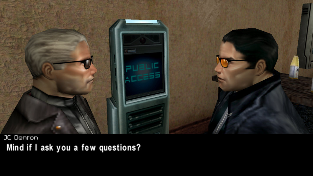 Skrinšot iz video igre Deus Ex