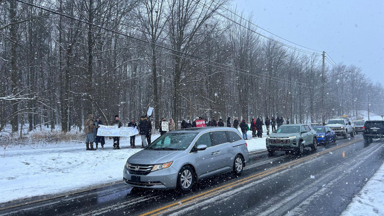Protest dela vernika Sabornog hrama Svetog Save u Klivlendu