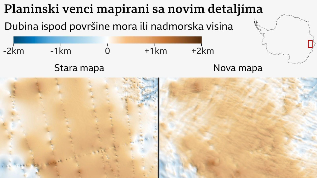 planinski venci ispod antarktika