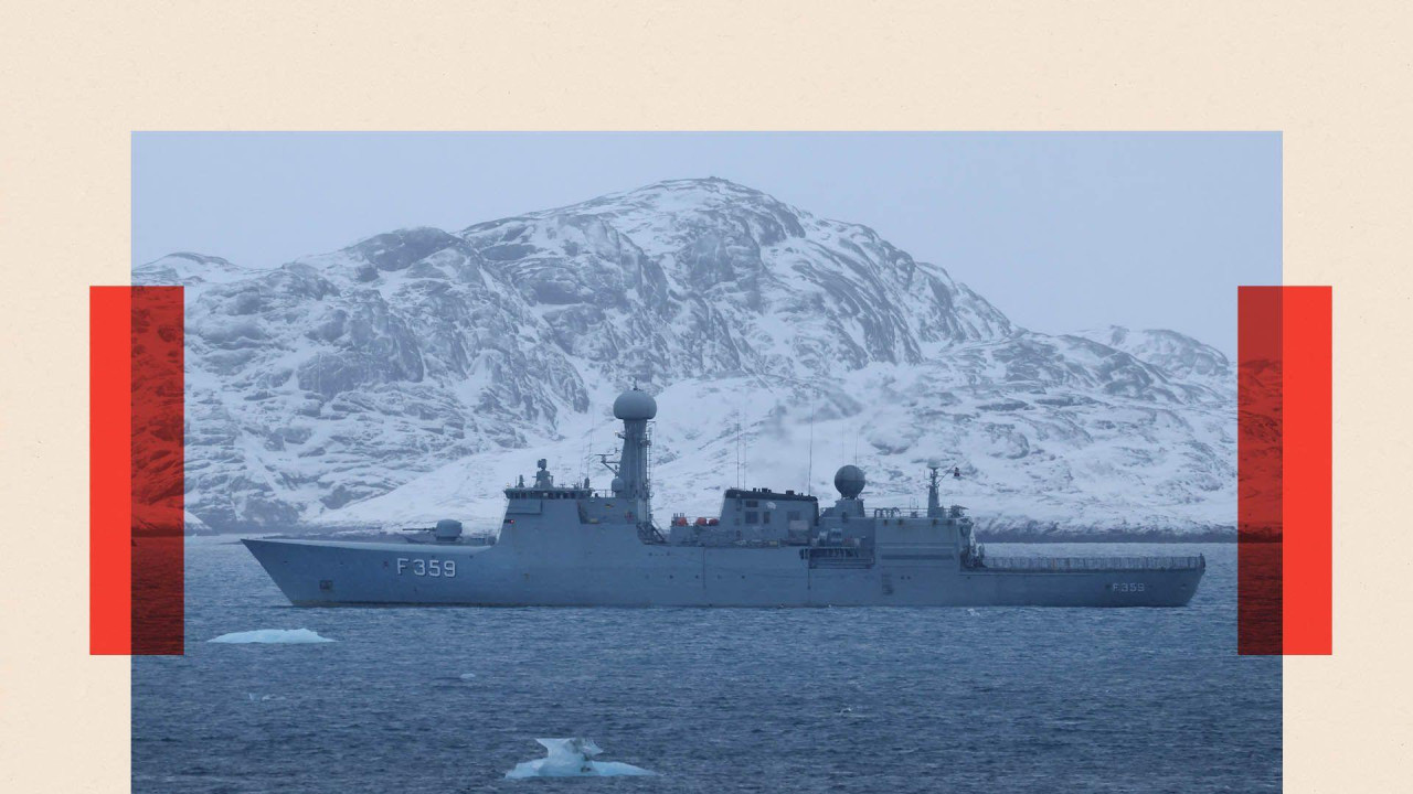 Danski vojni brod patrolira blizu Nuka, glavnog grada Grenlanda