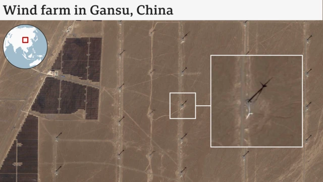 Farma vetra u Gansuu u Kini