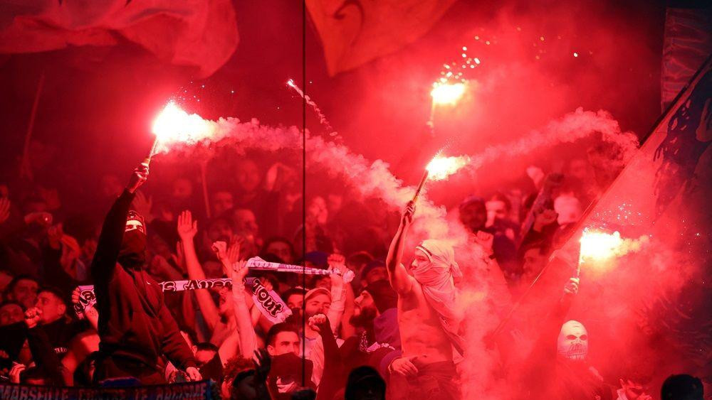 navijači marseja, bakljada navijača marseja