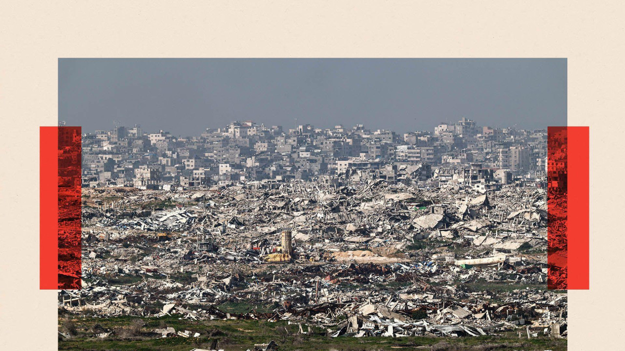 Ruševine u Pojasu Gaze posle dvogodišnjeg brutalnog rata Izraela i palestinskog Hamasa