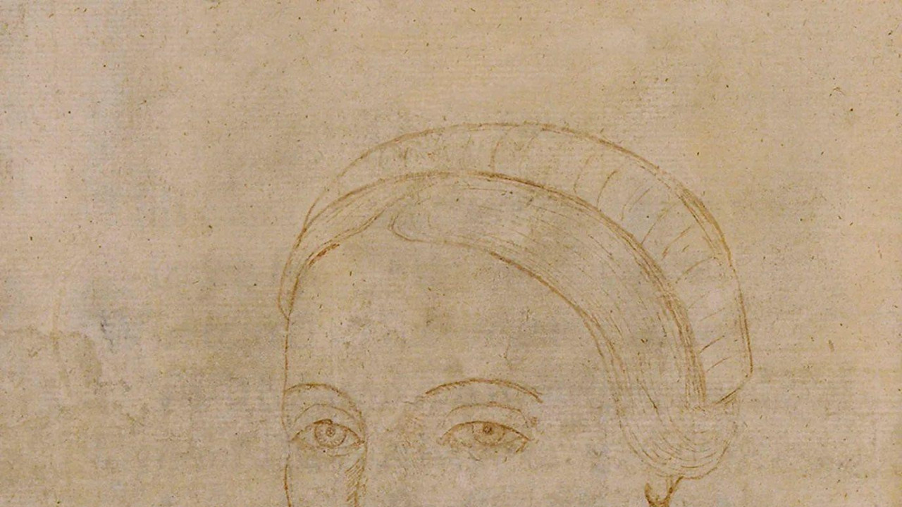 Ovaj portretni crtež iz 1708. godine je jedina sačuvana slika koja možda prikazuje En Hatavej, ili Agnes kako je zovu u filmu