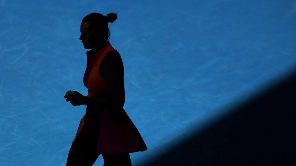 sabalenka u hladu