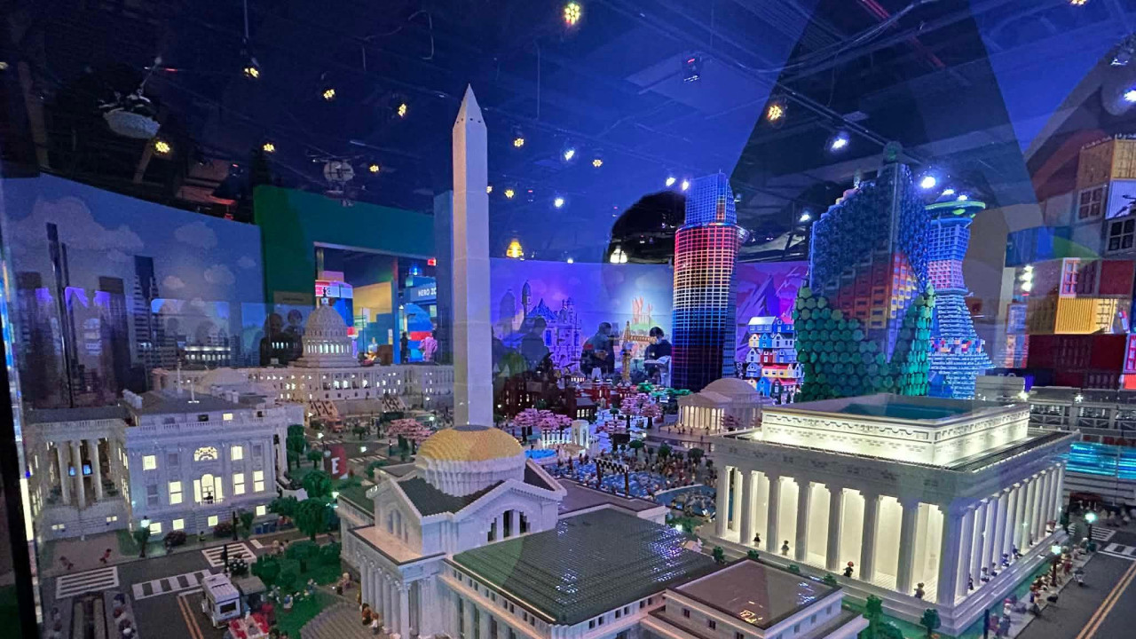 Lego model centra Vašingtona izložen u muzeju u glavnom gradu Sjedinjenih Država