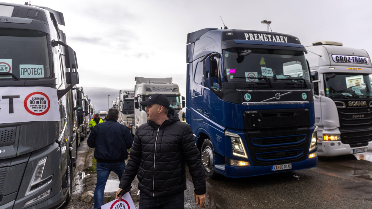 blokada graničnih prelaza na balkanu, balkanske kamiondžije blokiraju granične prelaze ka zemljama EU