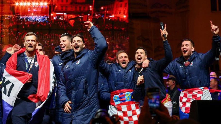 Rukometaši Hrvatske u Zagrebu