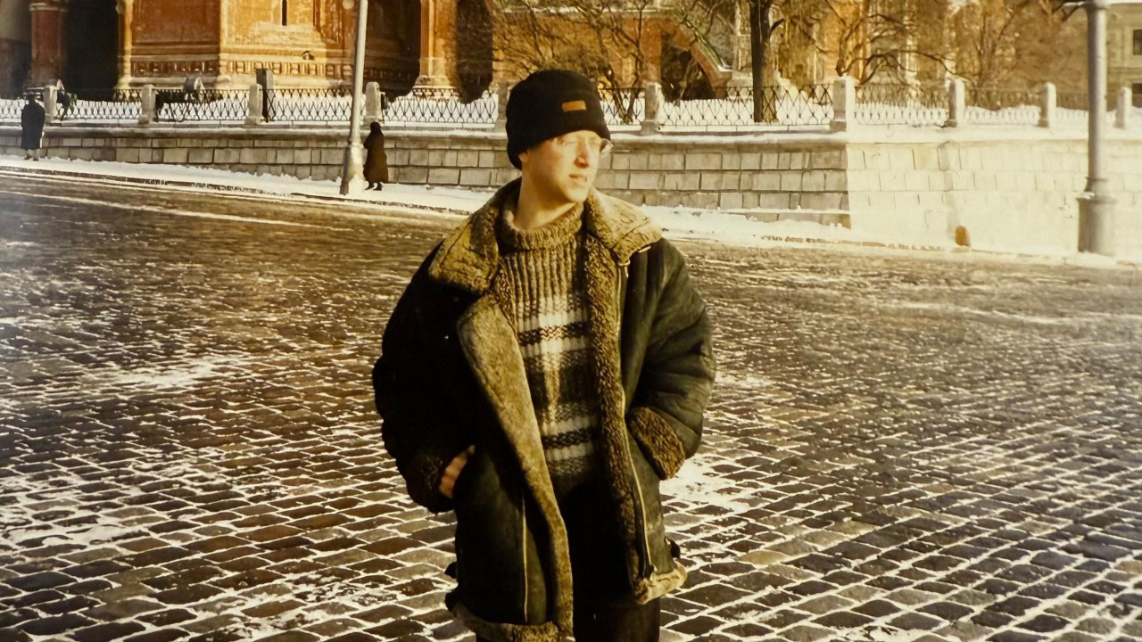 Mladi Stiv Rozenberg u Moskvi krajem osamdesetih godina. 