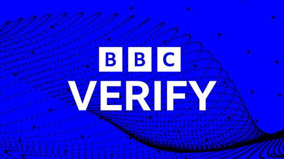 The BBC Verify banner. 