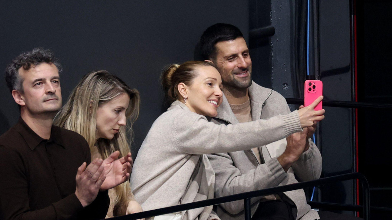 novak i jelena djokovic na zimskim olimpijskim igrama