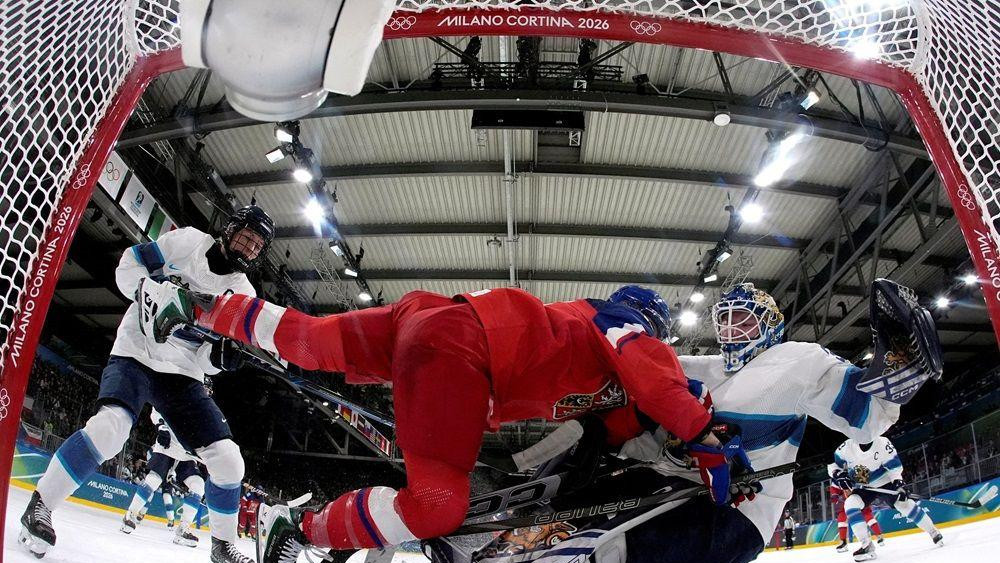 hokej na ledu, hokejaška utakmica Finske i Češke na Zimskim olimpijskim igrama u Italiji