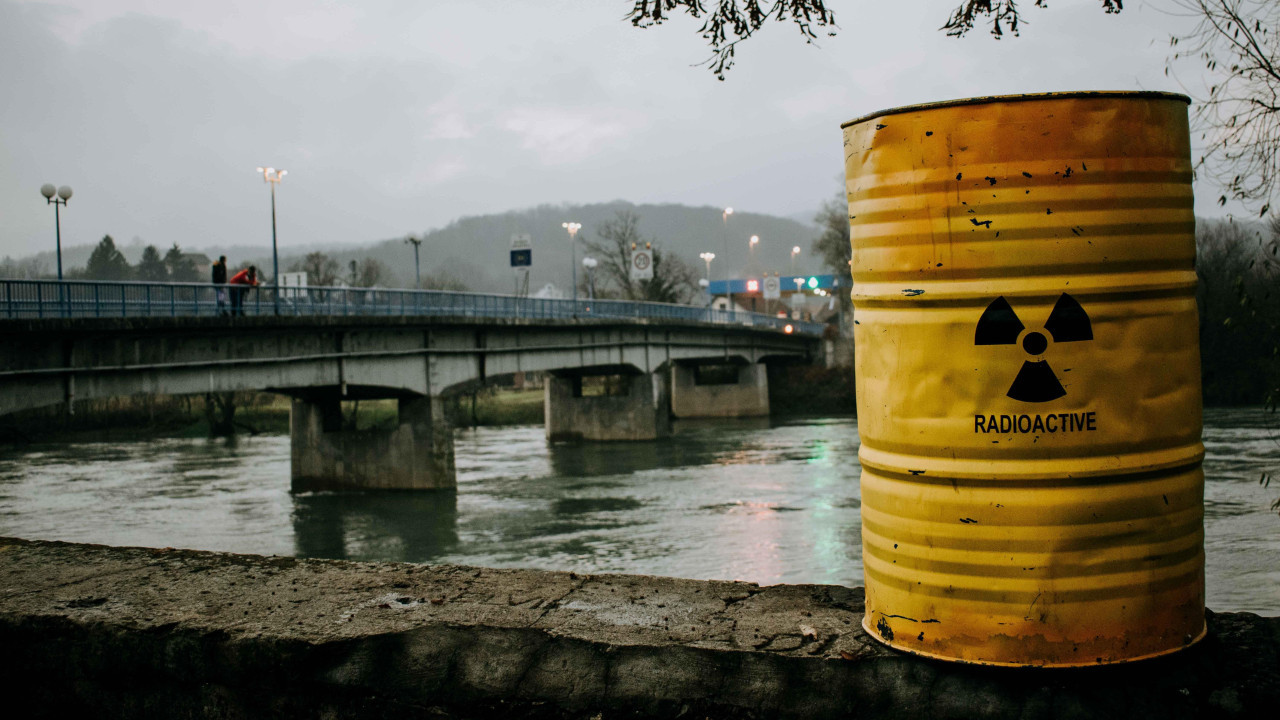 Ilustracija radioaktivnog otpada