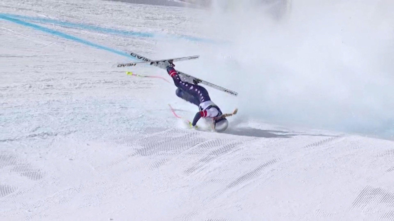 lindzi von, pad lindzi von na stazi za spust na zimskim olimpijskim igrama u italiji