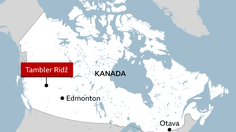mapa kanade, mapa mesta u kanadi gde je bila pucnjava