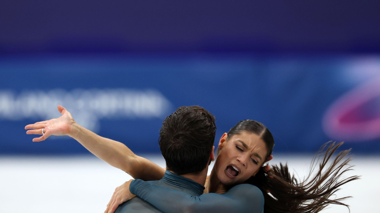 Gijom Sizeron i Lorans Furnije Bodri olimpijski šampioni u umetničkom klizanju u parovima, umetničko klizanje, klizači, zimske olimpijske igre u italiji