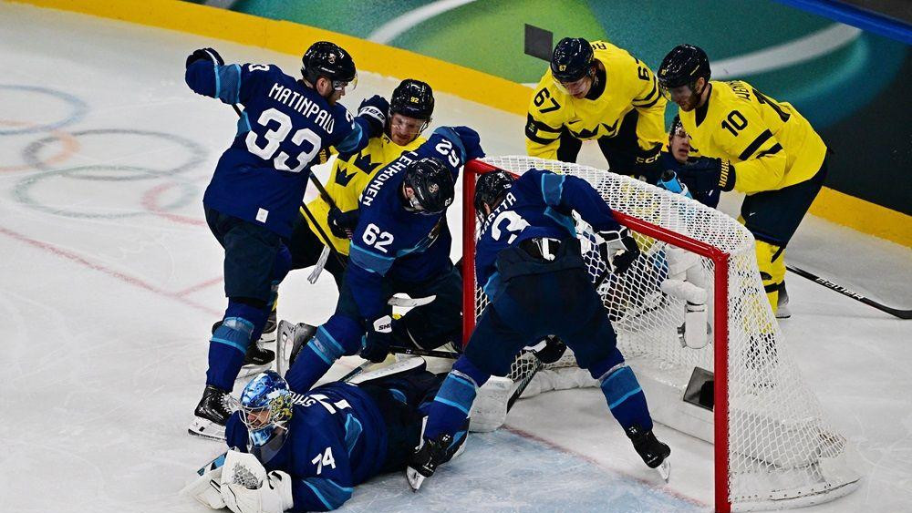 utakmica finske i švedske u hokeju na ledu na zimskim olimpijskim igrama