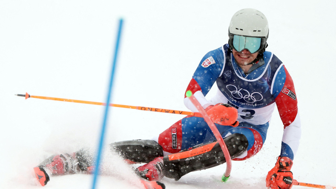Aleksa Tomović iz Srbije nije završio prvu trku u slalomu na Zimskim olimpijskim igrama