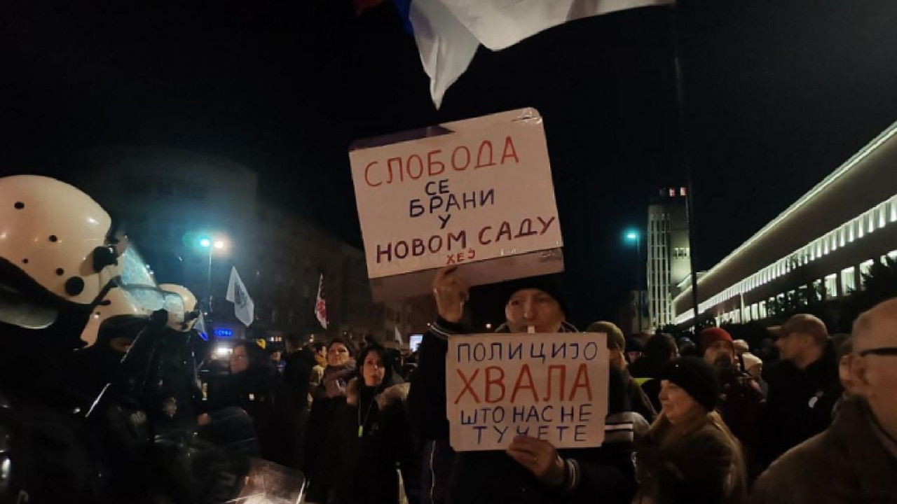 protest u Novom Sadu i incidenti