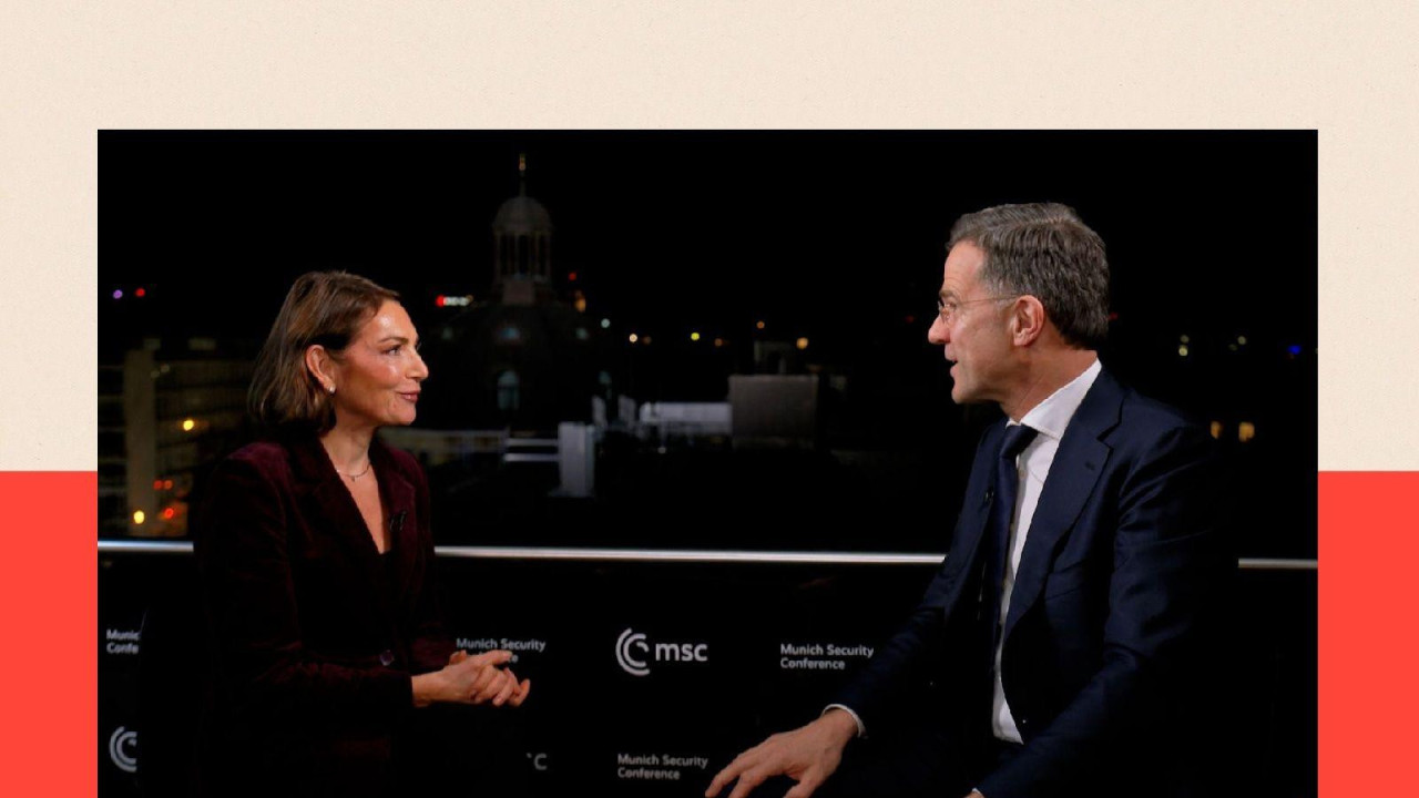 BBC novinarka Katja Adler i generalni sekretar NATO-a Mark Rute 
