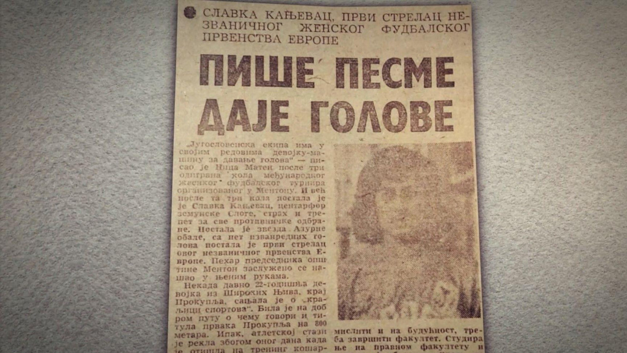 isečak tekst iz novina o Slavki Kanjevac