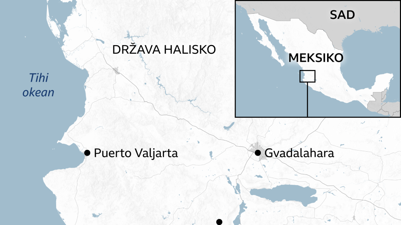 mapa meksika i države halisko