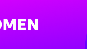 Graphic with Global Women written in white on a purple background, with blueish-purple arcs taken from concentrically arranged circles on the right.