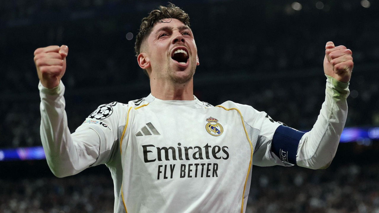 Federiko Valverde proslavlja het-trik protiv Mančester Sitija na stadionu Santijago Bernabeu u Madridu