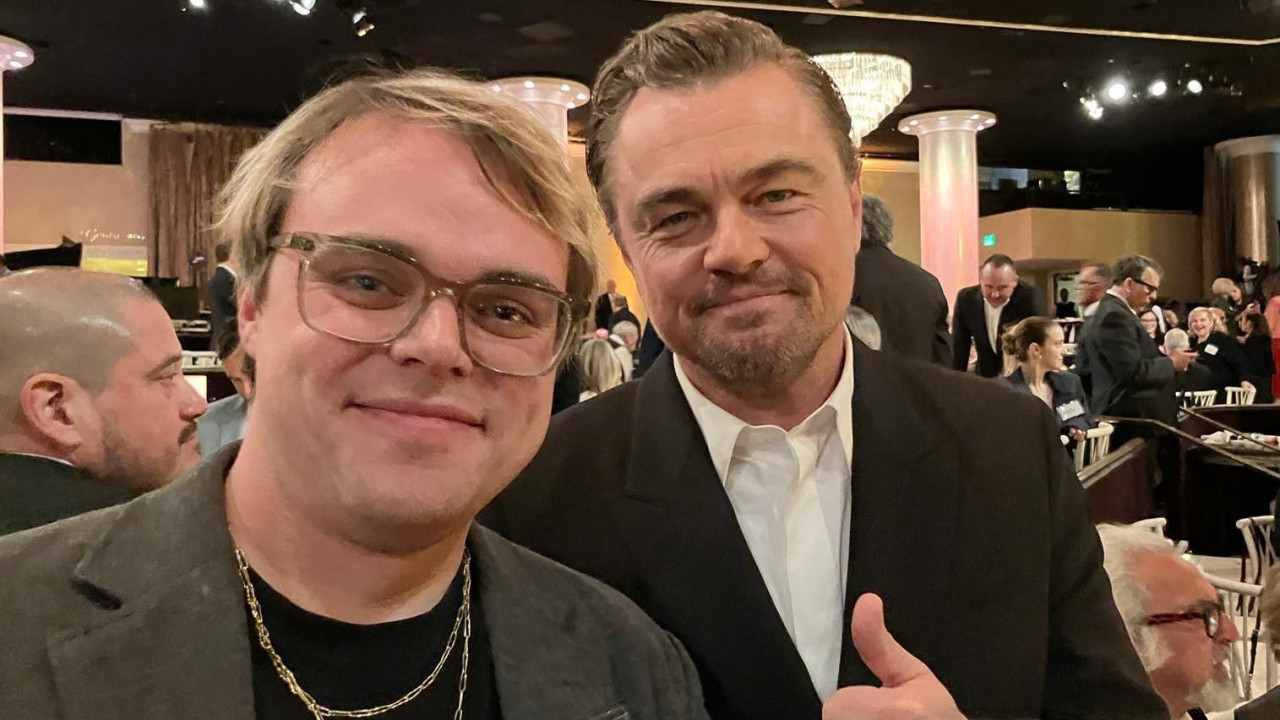 Pavel Talankin sa holuvudskom zvezdom Leonardom Dikaprijem, jednim od glumaca u filmu 'Jedna bitka za drugom' (One Battle After Another)