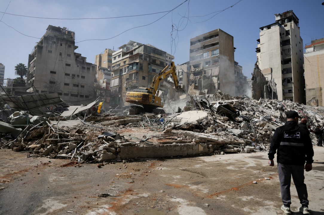 Sravnjene zgrade u centru Bejruta