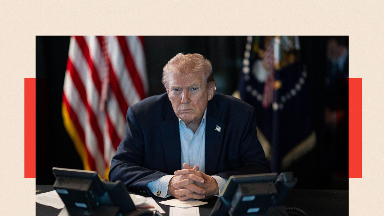 Donald Tramp za stolon