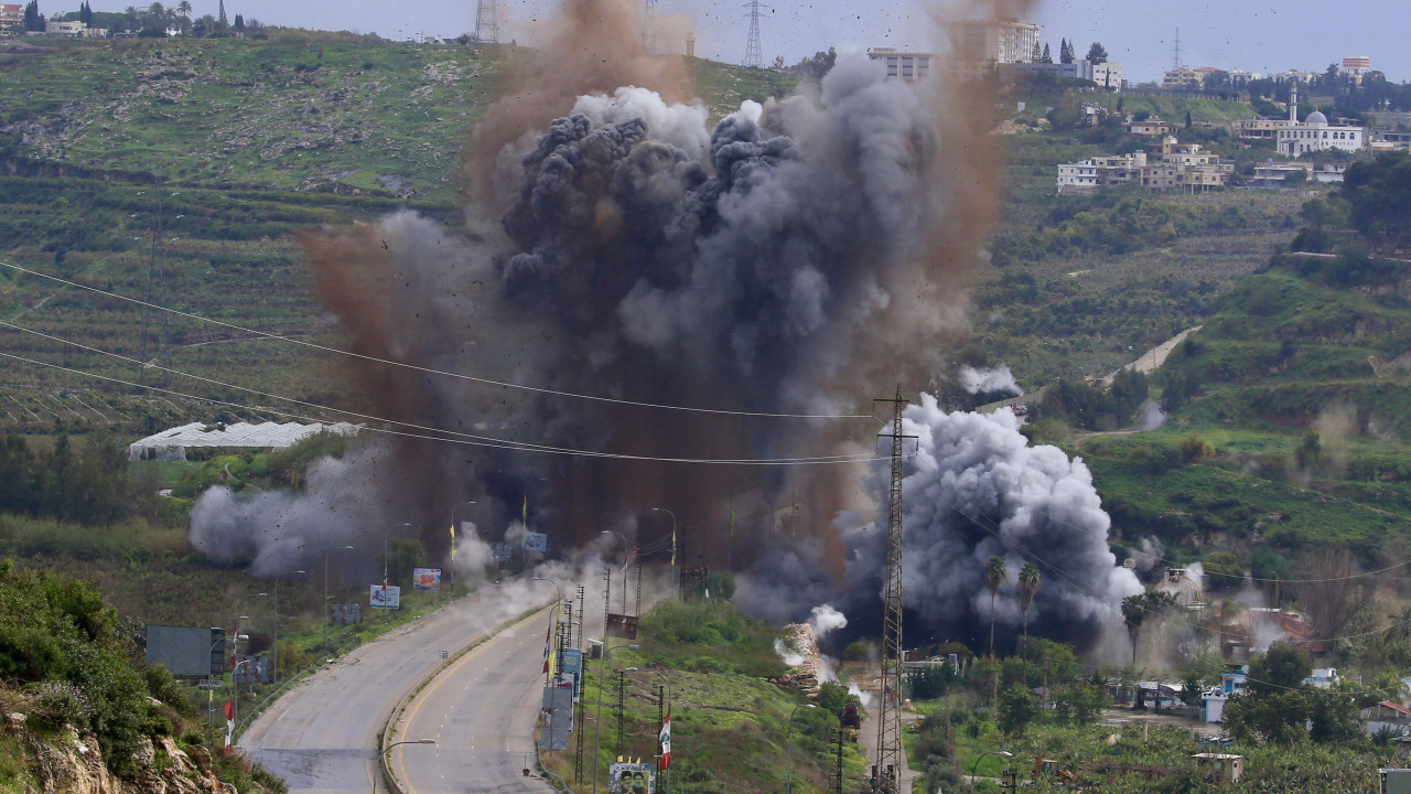 Eksplozija mosta Kašmija, u blizini Tira na jugu Libana