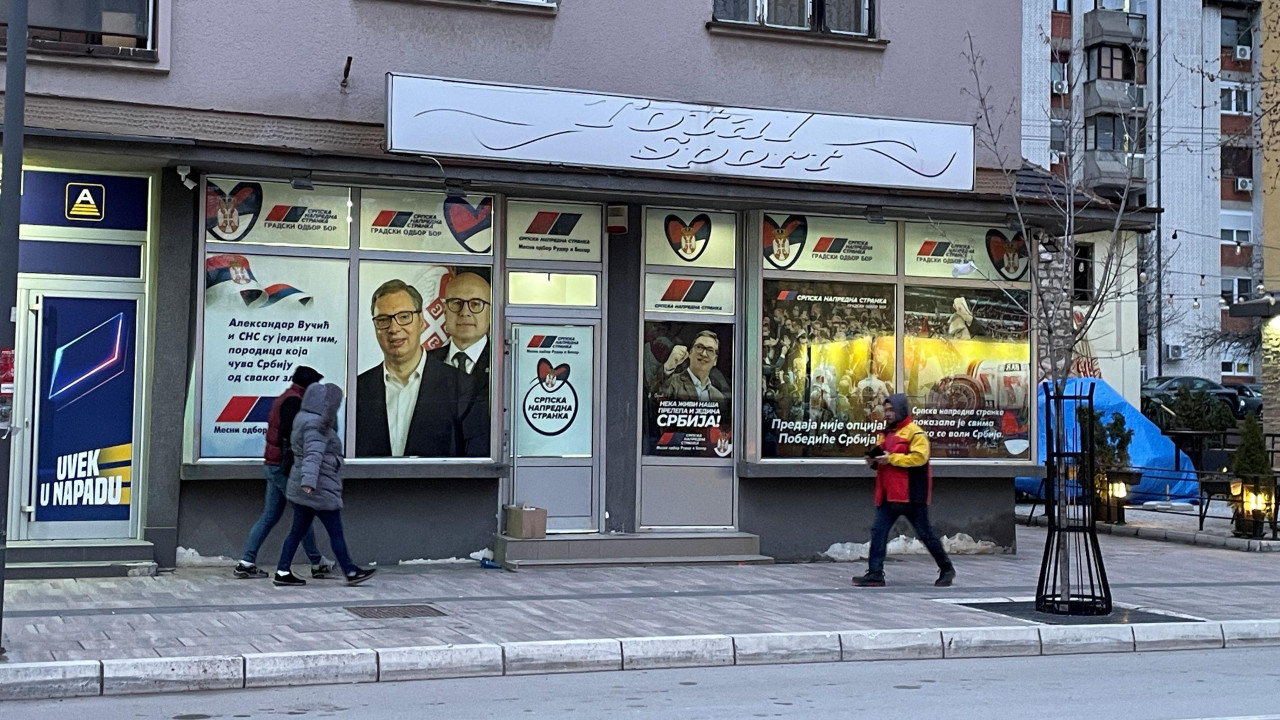 Prostorije Srpske napredne stranke u centru Bora