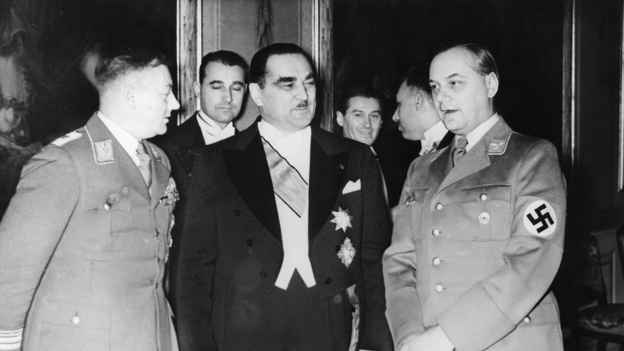 Milan Stojadinović na prijemu u Berlinu 1938. godine