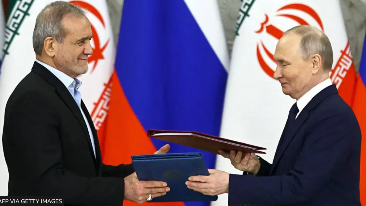 predsednik irana masud pezeškijan i ruski predsednik vladimir putin