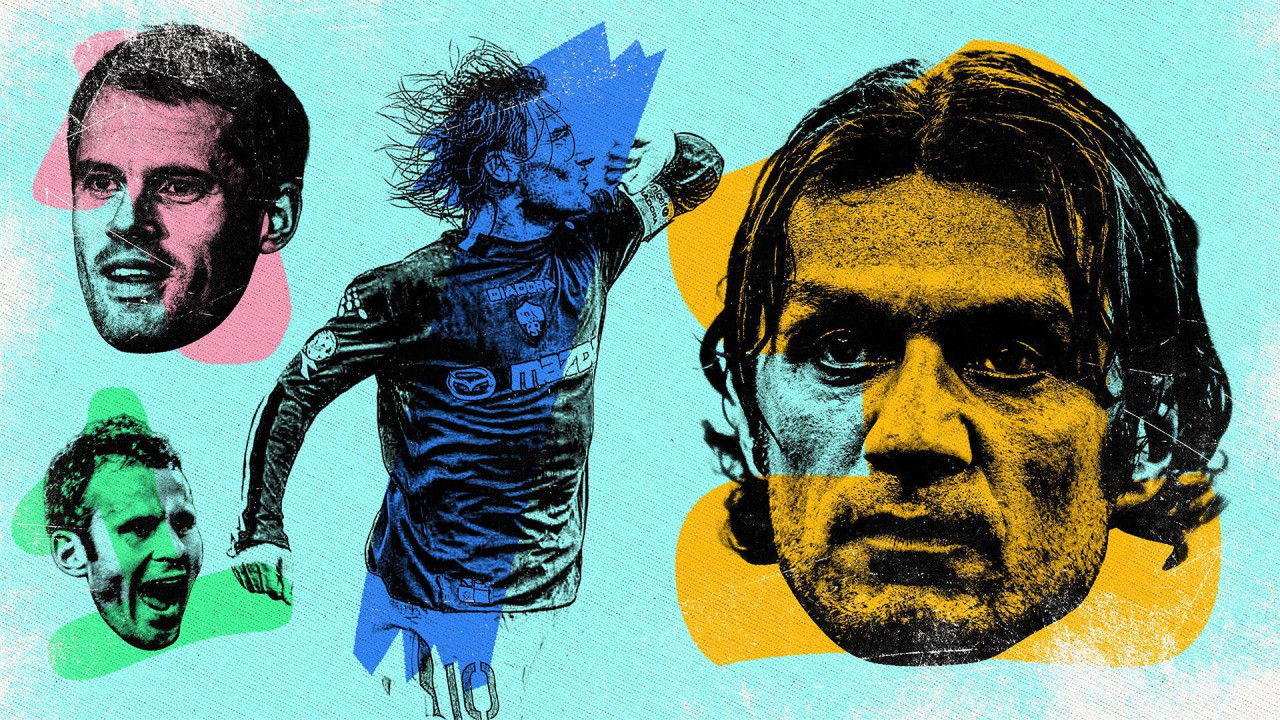 ilustracija na kojoj su Karager, Toti i Maldini 