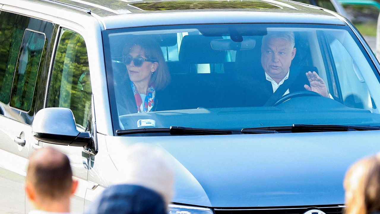 Mađarski premijer Viktor Orban dolazi na glasačko mesto u Budimpešti, 12. april 2026.